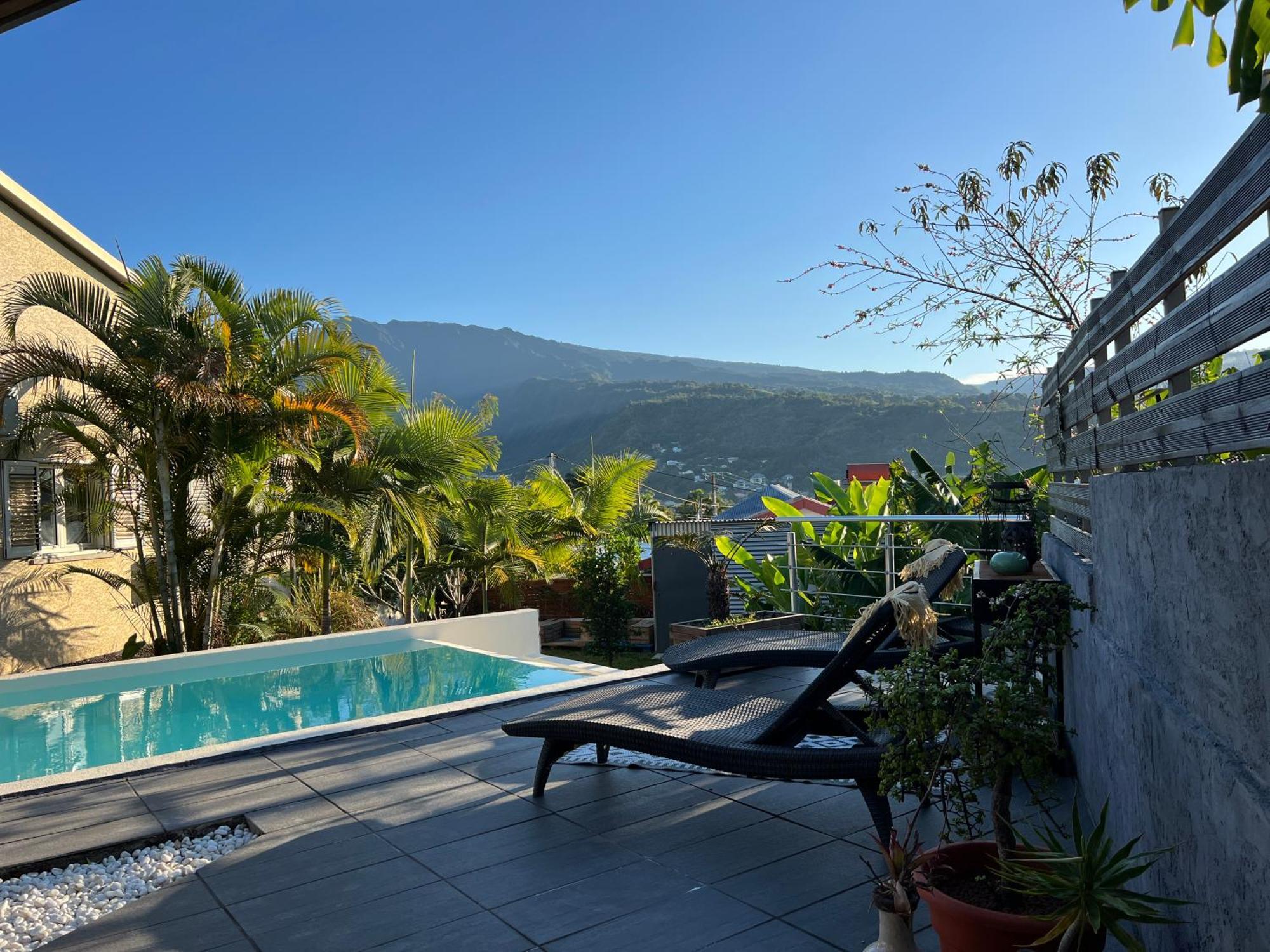 Villa Ti Moon, Entre Deux, Piscine ภายนอก รูปภาพ
