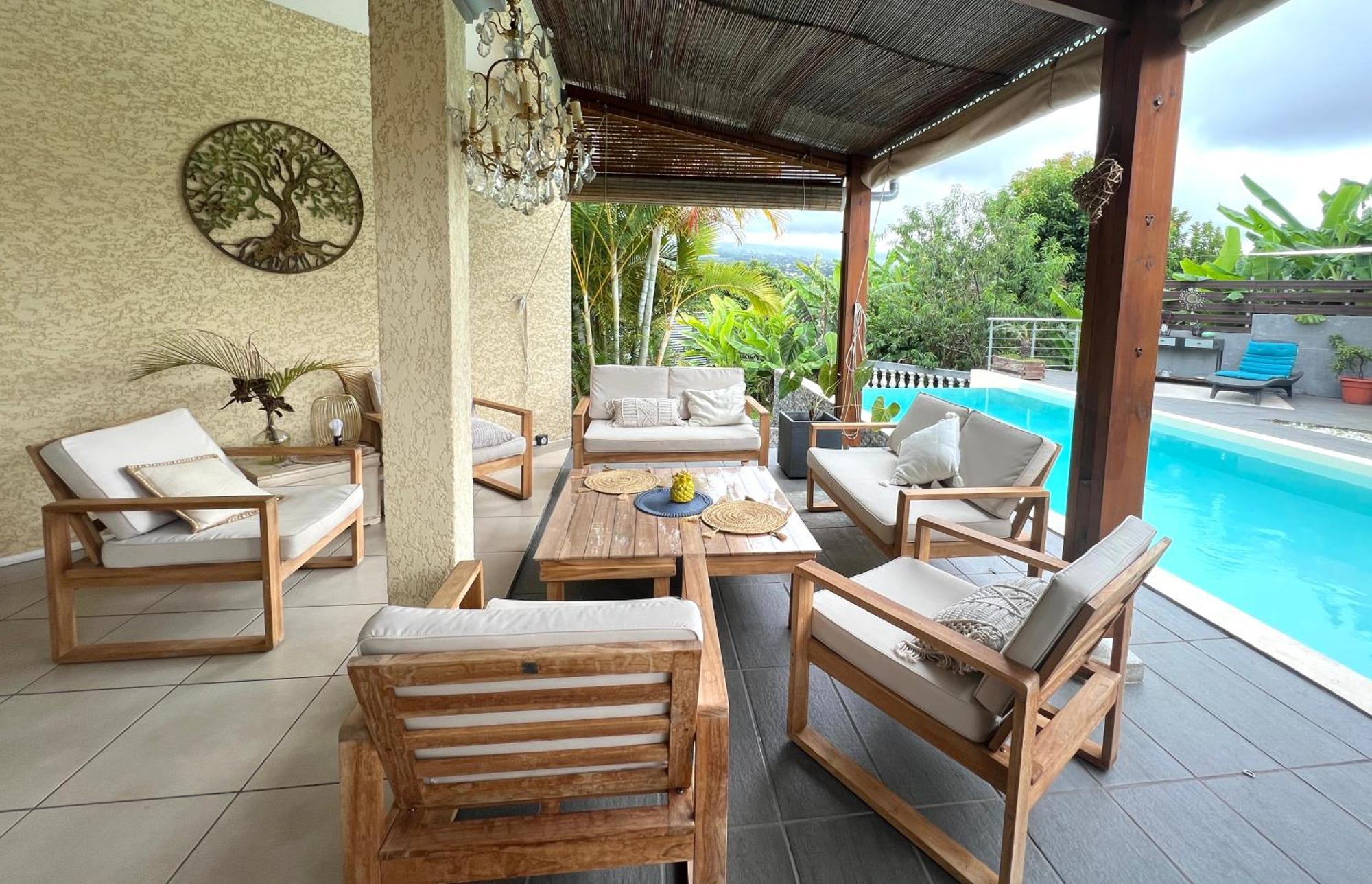 Villa Ti Moon, Entre Deux, Piscine ภายนอก รูปภาพ